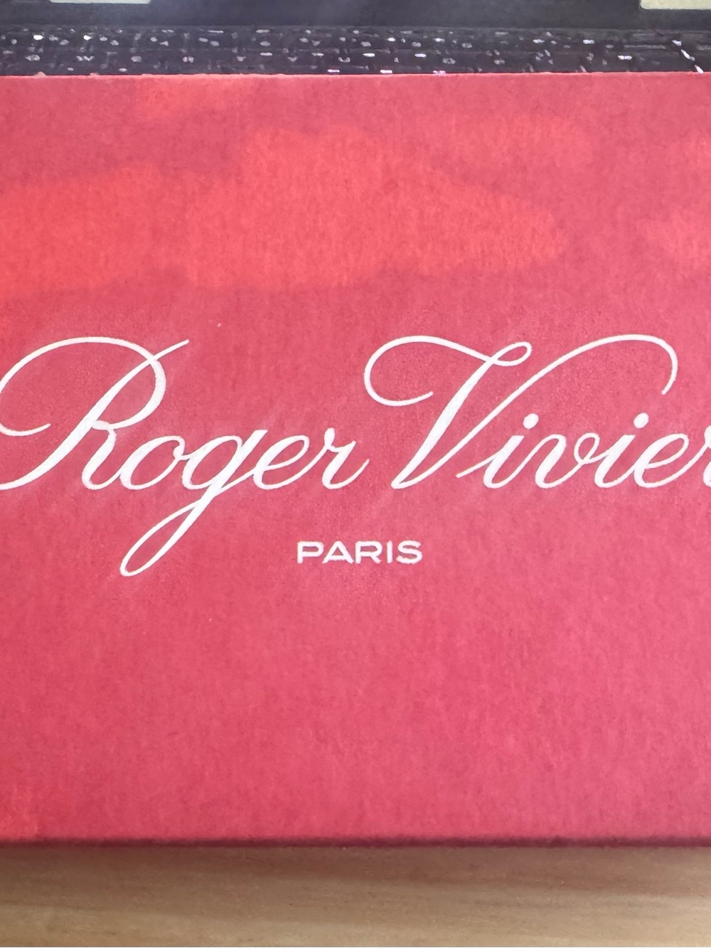 Roger Vivier Navy Blue and Horn Buckle Flats